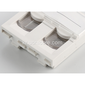 RJ45 45x45 프렌치 타입 페이스 플레이트 벽 플레이트